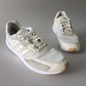 Adidas Retrorun Sneaker  Women's Grey Pink White‎ Size 9 Athletic Running Shoes